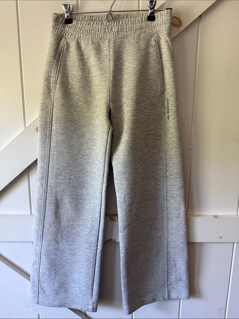 Abercrombie YPM Grey Girls Wide-Leg Sweatpants